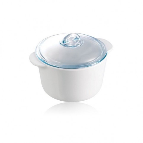 COCOTTE 1L BLOOMING BLANC+COUVERCLE